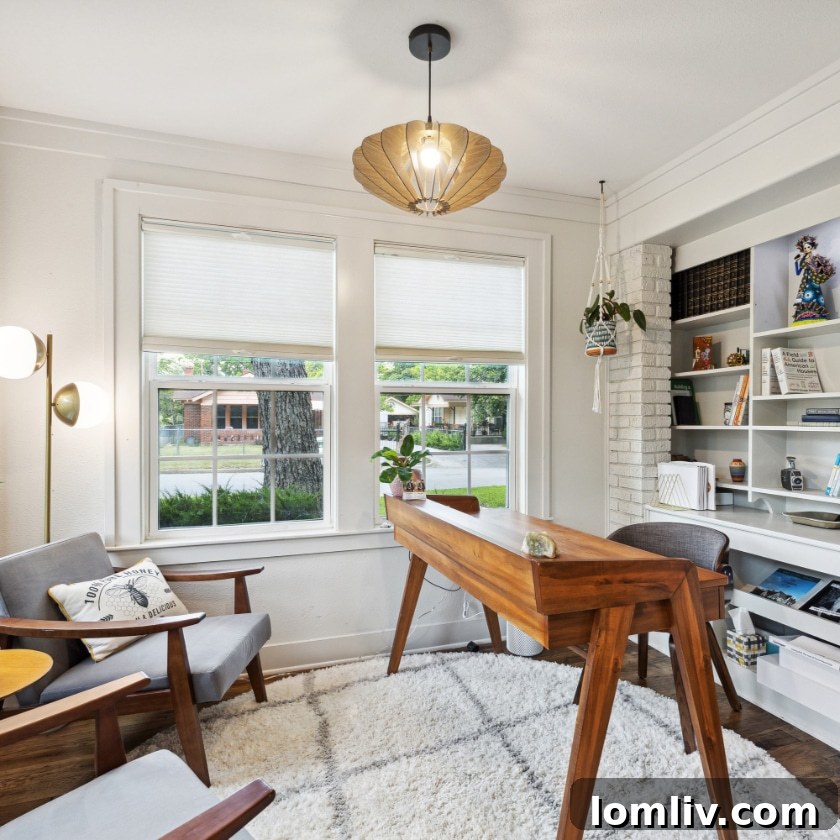 Historic brickwork providing a charming backdrop to modern, clean interior lines in the Montreal Avenue home, showcasing a blend of old and new.