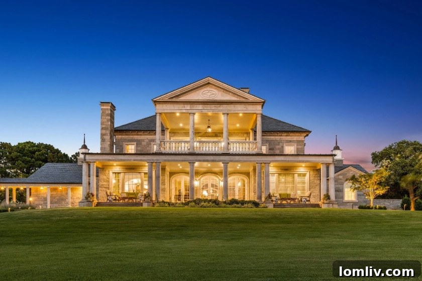 Aerial View of the Grand English Country Manor Estate