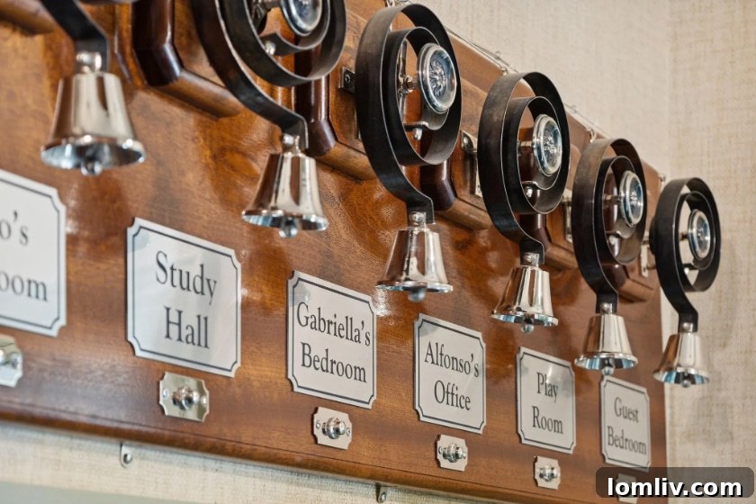 Ornate Bellboard, a nod to classic estates