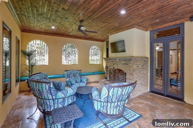 Comfortable patio at 167 Kortney Dr., perfect for fall enjoyment in Texas