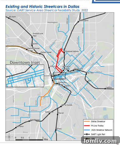Downtown Dallas streetcar plan