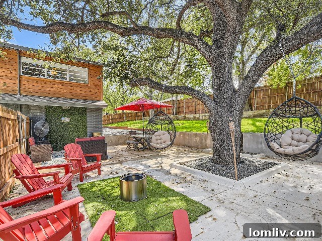 Ridgmar's Split-Level Home: The Enduring Appeal of Smart Design 7 Backyard at 6609 Genoa Road, ideal for entertaining.