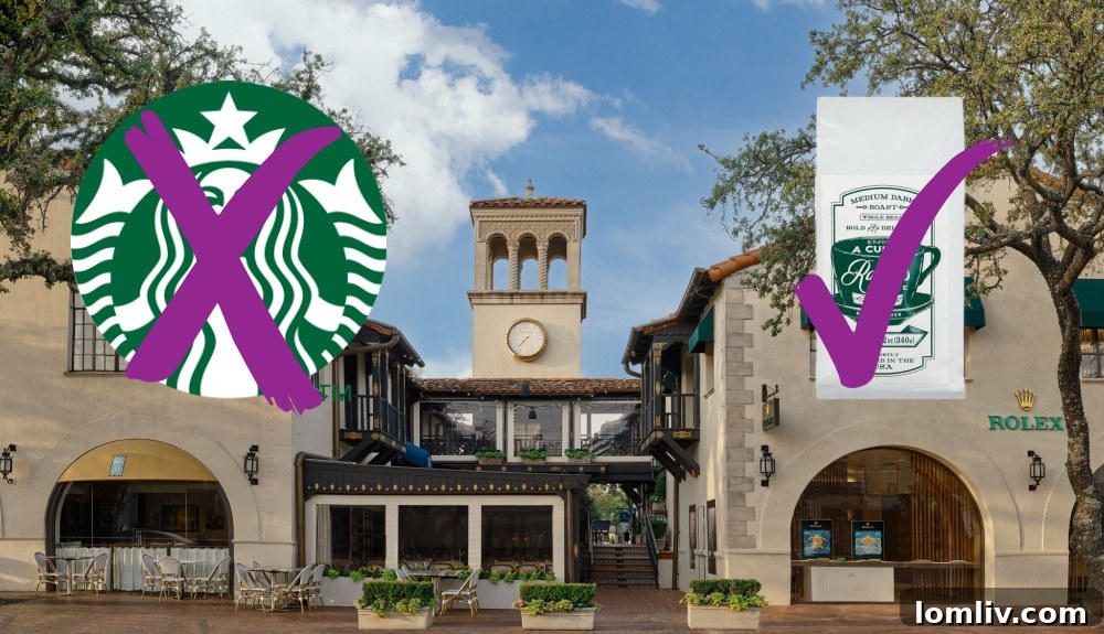 The iconic Starbucks location in Highland Park Village, a bustling hub for coffee lovers and business meetings, soon to be replaced by Ralph's Coffee.
