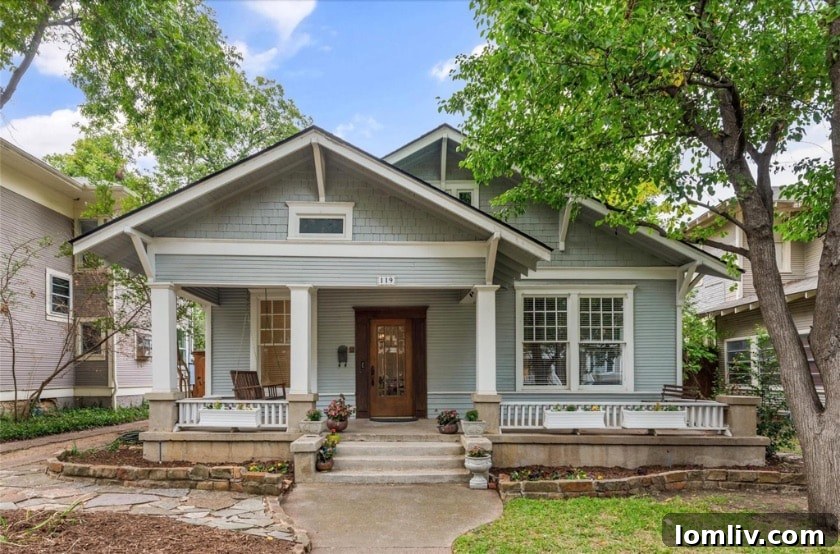 Charming Oak Cliff Home Front Porch