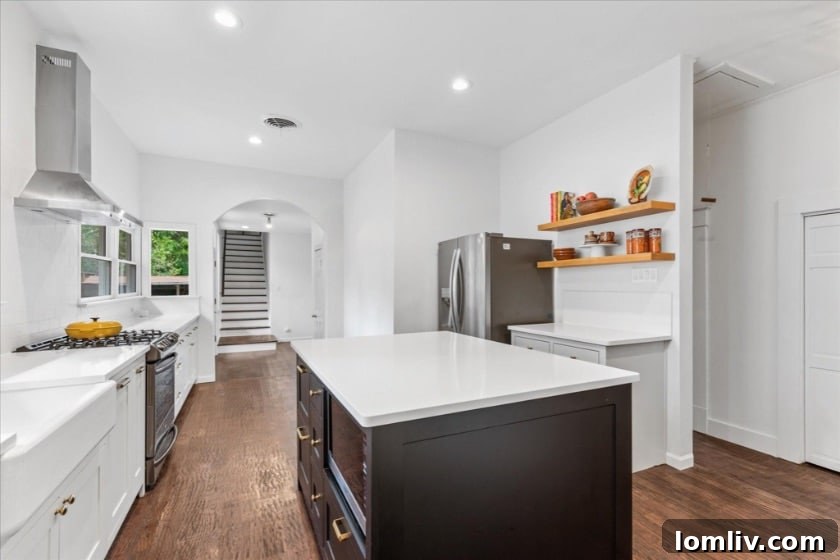 Contemporary Kitchen with Island
