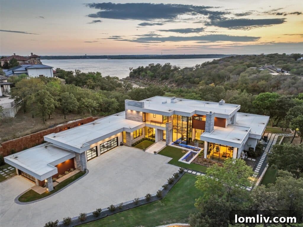 Stunning Modern Architecture and Lake Grapevine View at 1697 Deer Path