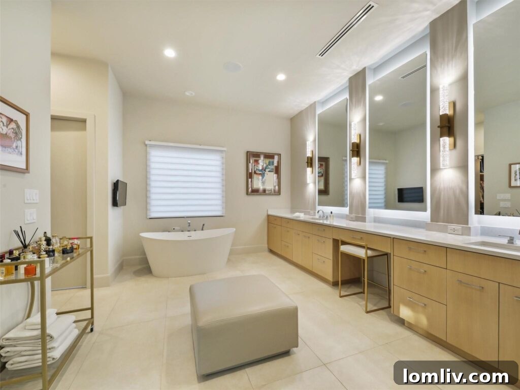 Architectural Floating Staircase in Modern Luxury Home