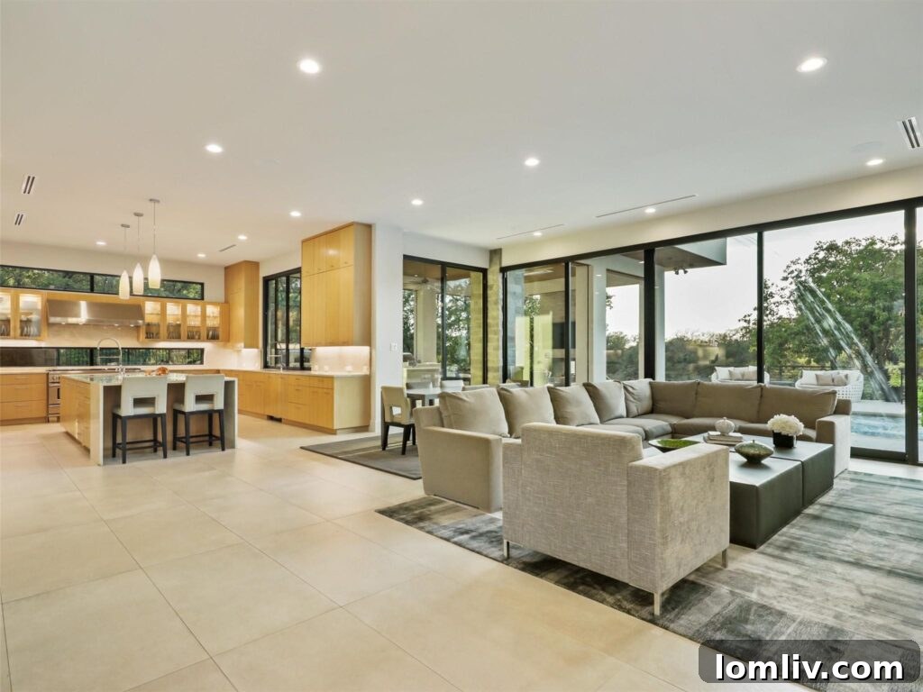 Sleek Modern Home Bar Area for Luxury Entertaining