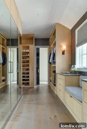 Luxurious master bathroom with dual vanities and modern fixtures