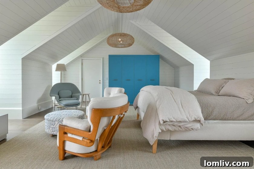 Contemporary home gym with natural light and fitness equipment