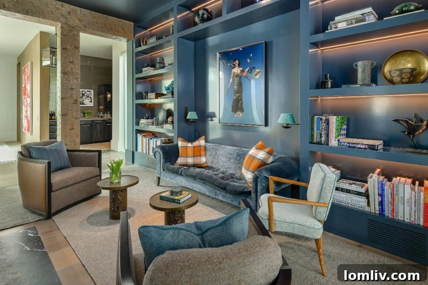 Luxurious dining room with elegant chandelier and art