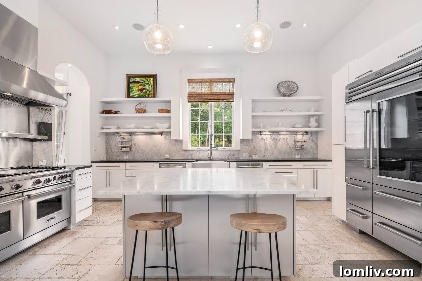 Elegant Entryway with Grand Staircase and Barrel Vaulted Ceiling