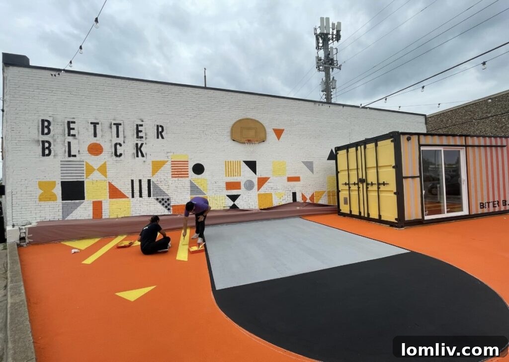 Better Block transforming a Dallas urban space, improving community areas