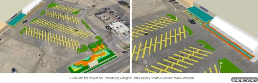 Better Block project in action, enhancing public spaces through community involvement