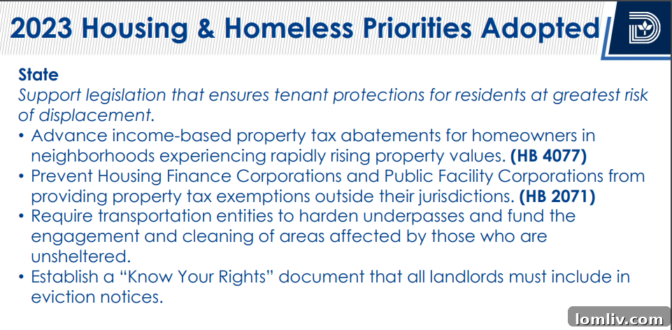 Dallas City Council discussing legislative priorities for housing and homelessness