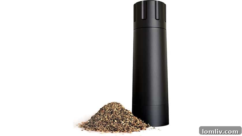 The Männkitchen Pepper Cannon, acclaimed as the crème de la crème of peppermills, a favorite among chefs.
