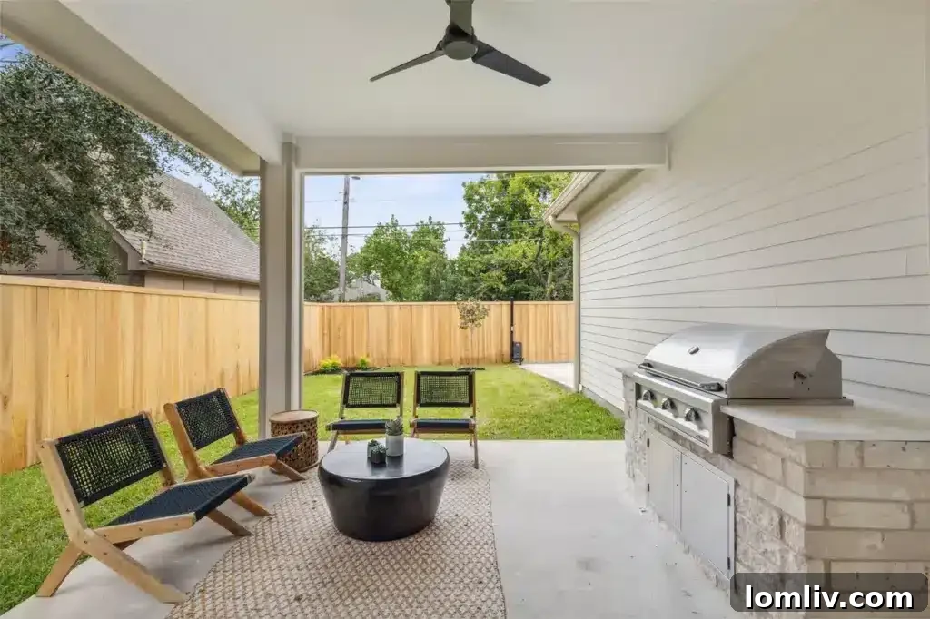 Another view of the charming Belmont Addition neighborhood, highlighting its well-maintained homes and lush greenery.