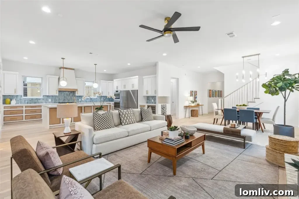 The luxurious primary bathroom, featuring modern fixtures, elegant tiling, and a spacious layout.