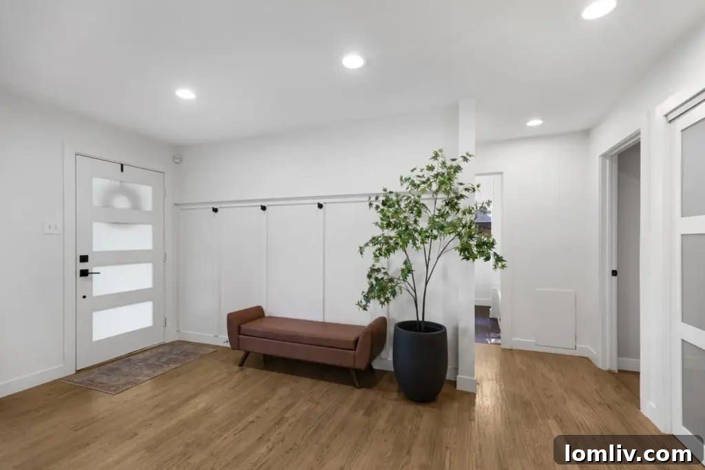 Spacious and bright living area with modern decor