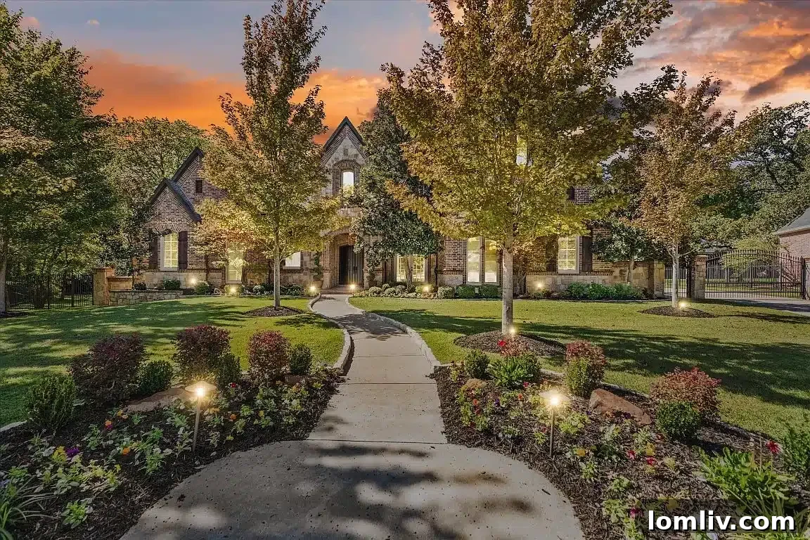 Colleyville Home with Treed Lawn and Interior Tree Spots