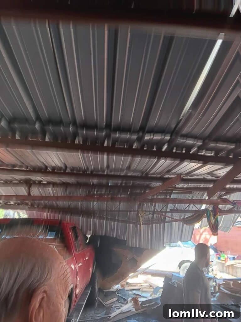 Family Displaced by Thanksgiving Gas Explosion in South Dallas 7 Another perspective of the destroyed guest house following the gas explosion in South Dallas.