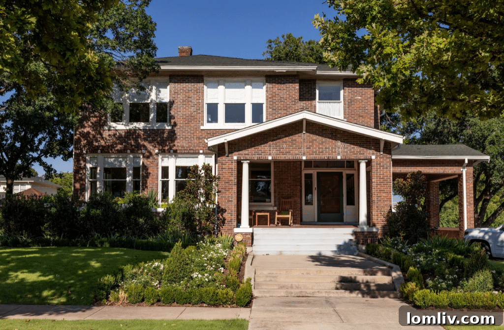 The Nickelsen-Ballard Home, meticulously restored in Fort Worth's Ryan Place