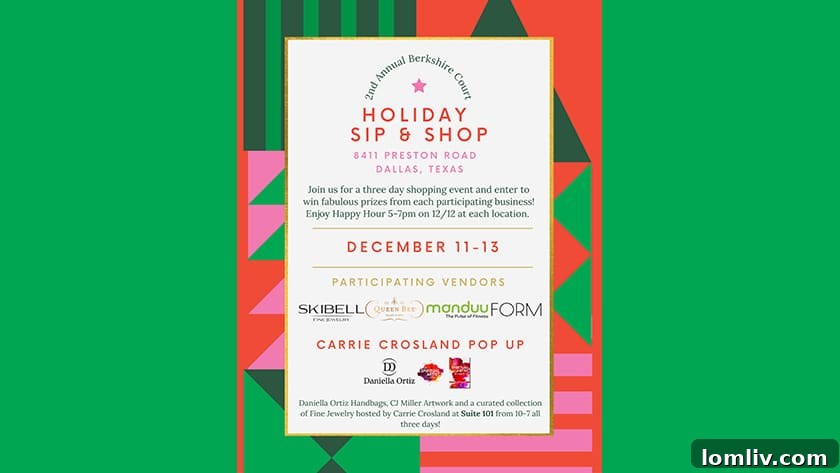 A festive holiday backdrop with shimmering lights, hinting at a luxurious shopping experience