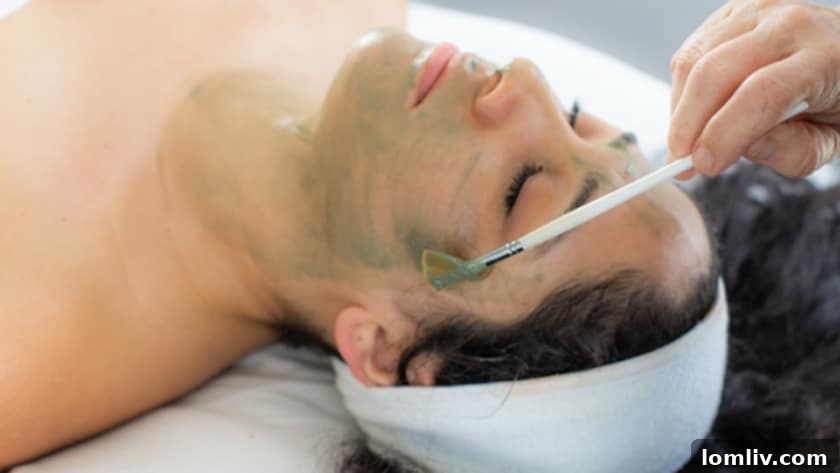 A serene image of a person receiving a rejuvenating facial treatment at Queen Bee Salon & Spa, highlighting relaxation and professional care.