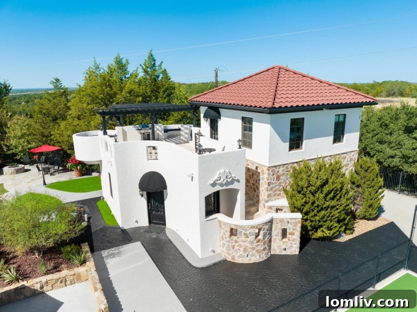 Spacious outdoor sports court