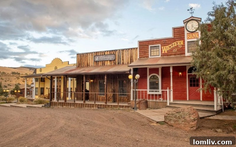 Detailed interior of a Western-themed building, possibly a general store or office