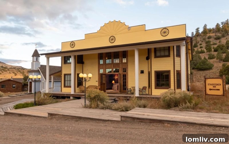 Front exterior of a Western-style building with a porch