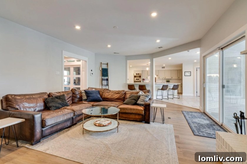 Bright and airy interior space of the Ranch home