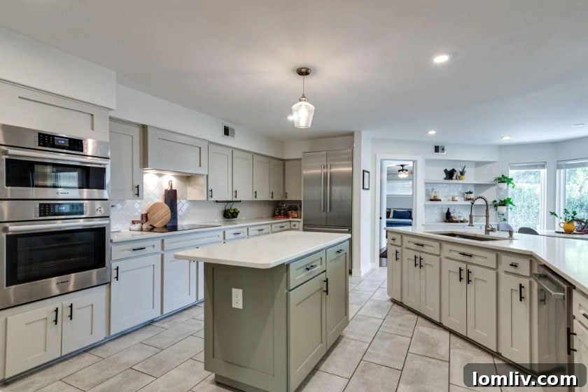 Elegant dining area with garden views