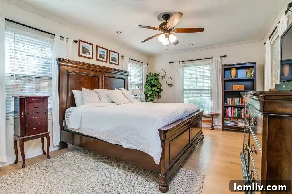 Elegant formal dining room with ample natural light, ideal for holiday dinners and entertaining guests.