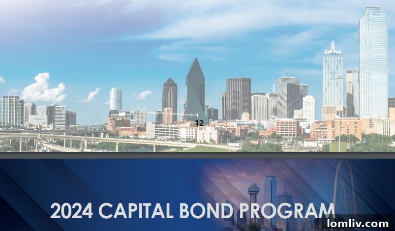 A rendering representing urban infrastructure and development, symbolizing the projects funded by the Dallas 2024 bond package.