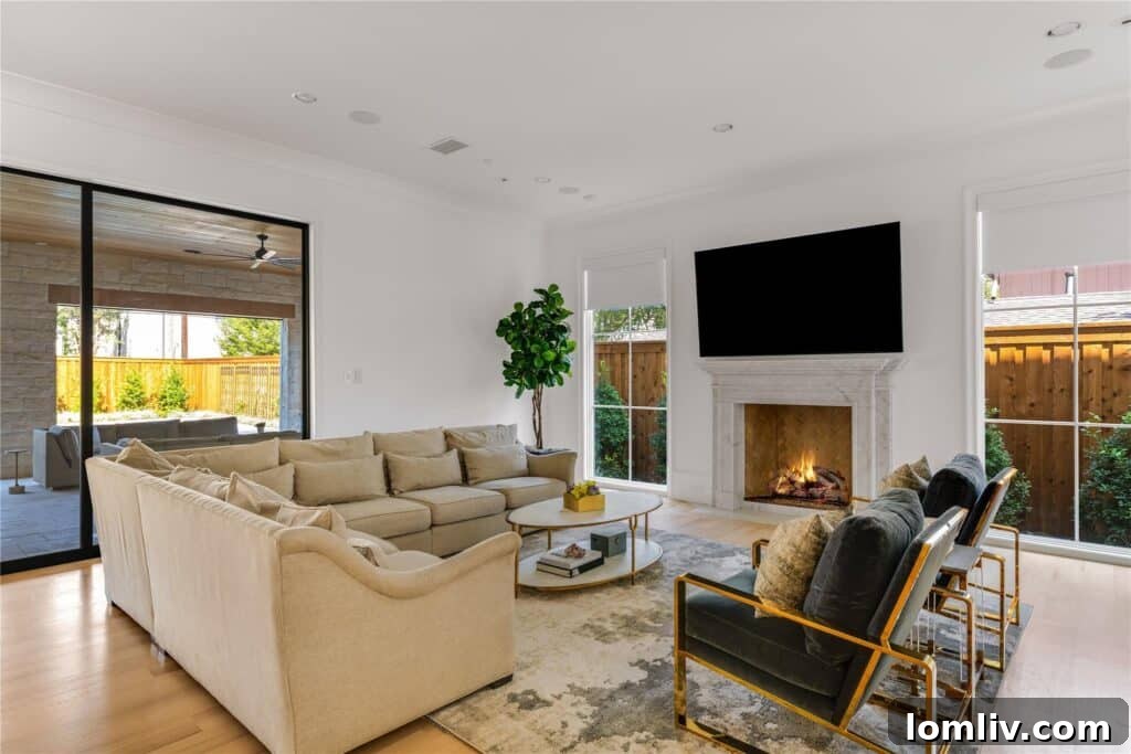View of the open concept kitchen and living area, perfect for entertaining