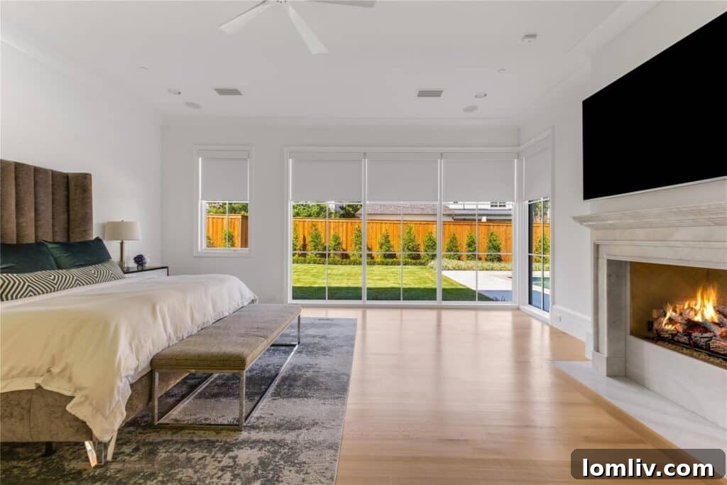 Spacious and serene downstairs primary bedroom suite