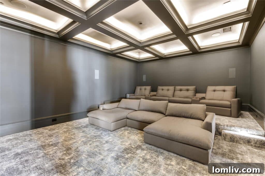 Front exterior of the luxury home at 7423 Greenbrier Drive with manicured lawn