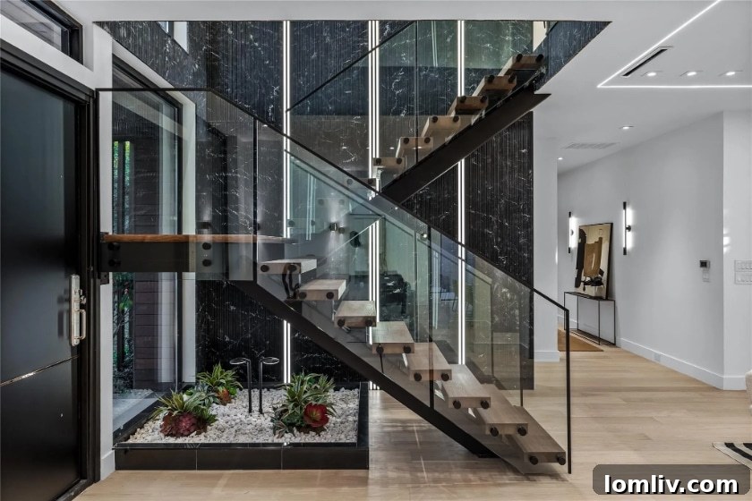 Forestcrest contemporary home living space