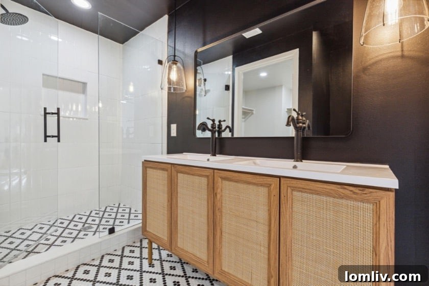 Black Paint and an Arch: The Magic Behind This M Streets Makeover 10 Spacious primary closet offering ample storage and organization