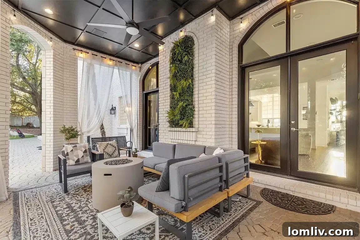 Covered outdoor patio, perfect for entertaining, Westover Hills