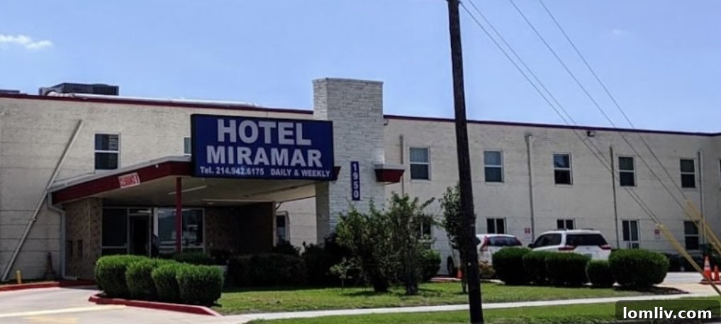 Dallas Greenlights Miramar's Transformation into Homeless Housing 2 The former Hotel Miramar at 1950 Fort Worth Avenue, Dallas.