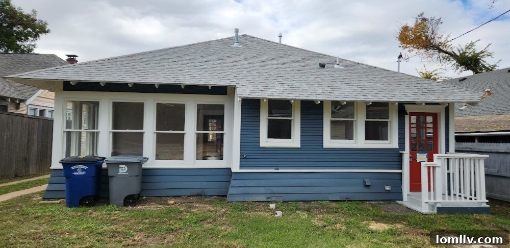 Rear of the house after renovation