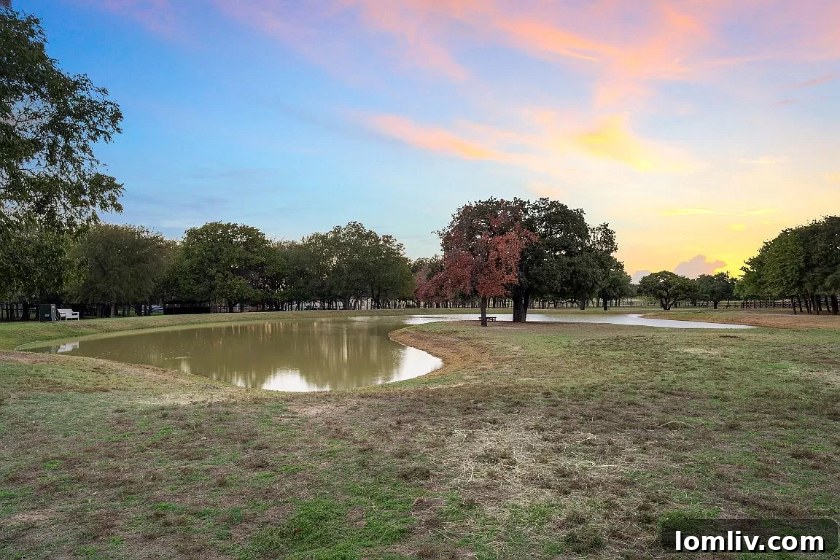 View of the expansive grounds surrounding the luxury retreat
