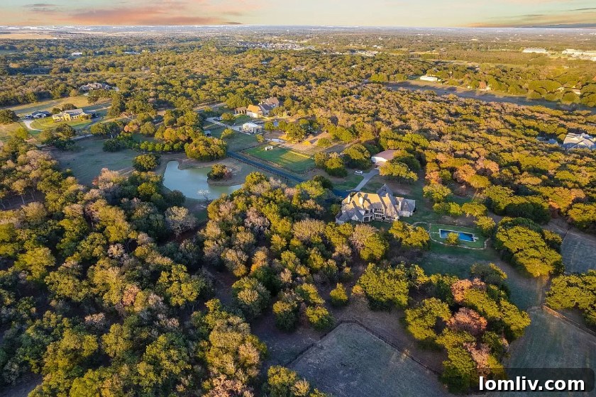Twilight view of the elegant Argyle luxury retreat entrance