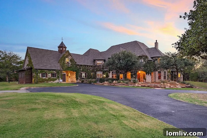 Aerial view of the Argyle luxury retreat showcasing the estate and surrounding land