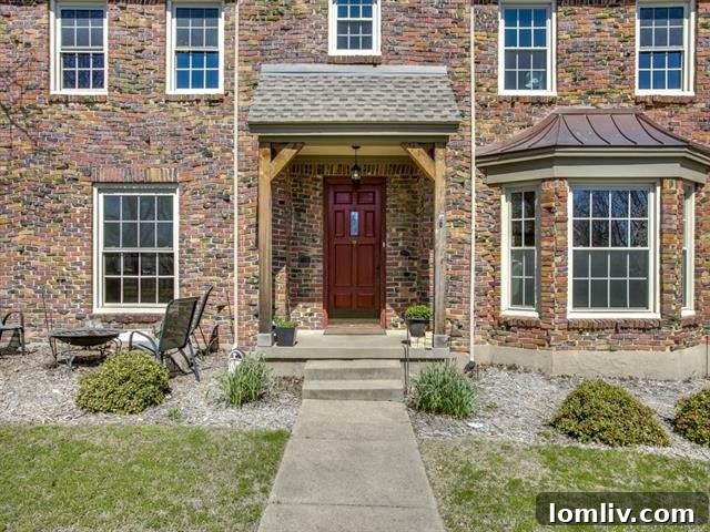 Hollywood Heights: Where Colonial Grandeur Meets Drunk Brick Whimsy 3 Close-up of wavy, irregular Hollywood Bond brickwork on a Dallas home