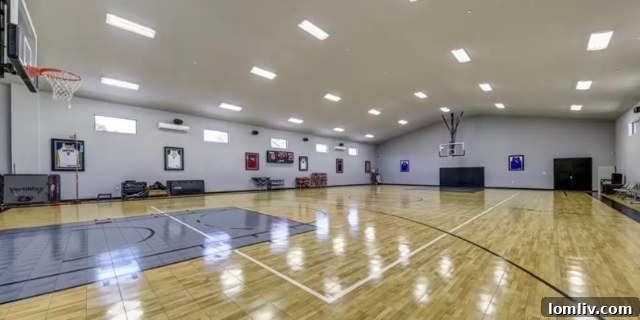 Luxurious interior living space of Jermaine O’Neal’s Southlake mansion, showcasing elegant design.