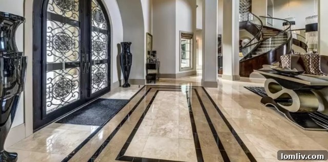 A glimpse into one of the opulent bedrooms within Jermaine O’Neal’s sprawling Southlake home.