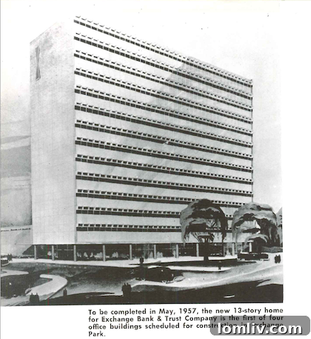 Early blueprint or rendering of Exchange Park Dallas